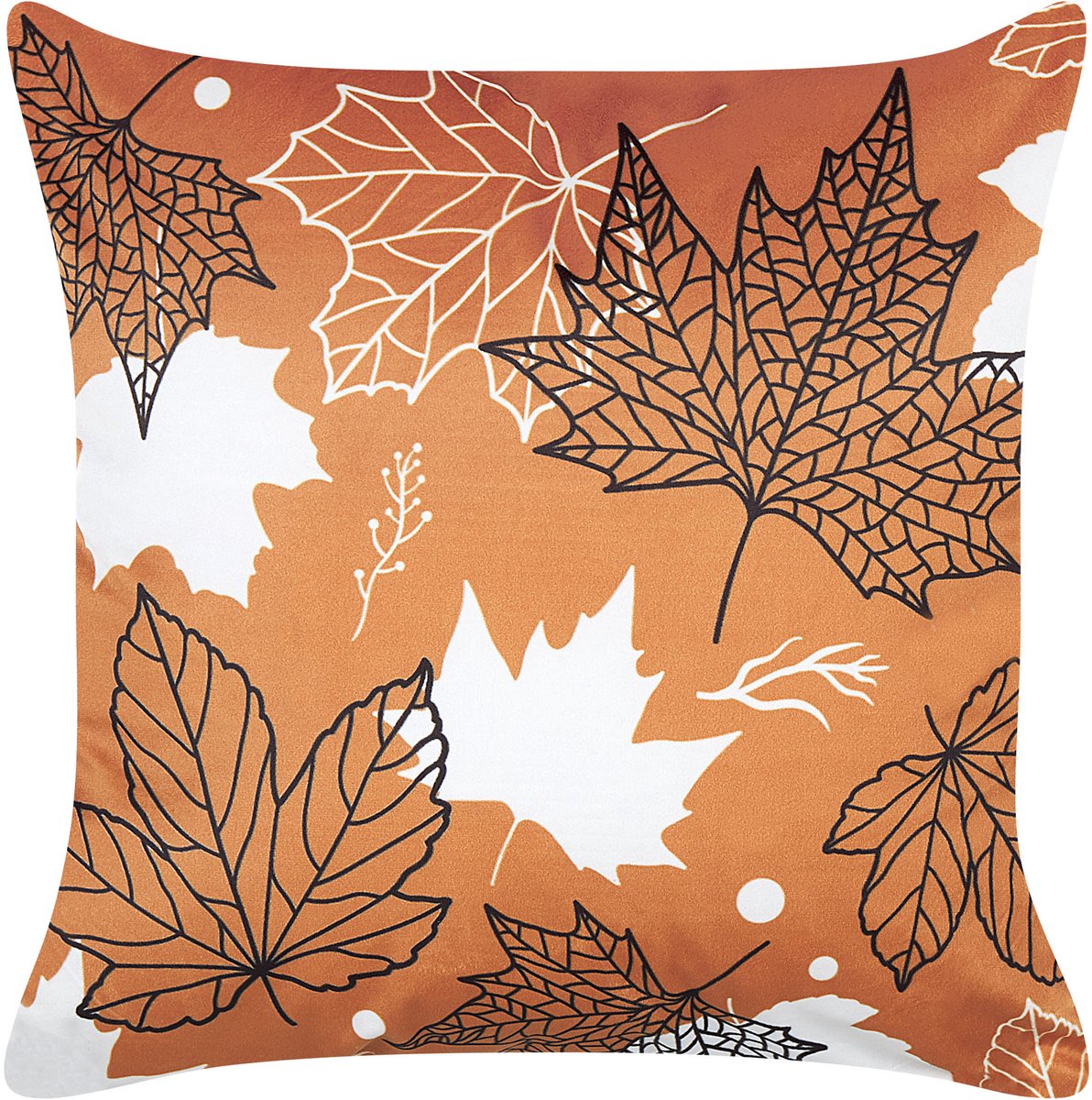 Beliani POINSETTIA - Sierkussen - Oranje - 45 x 45 cm - Fluweel