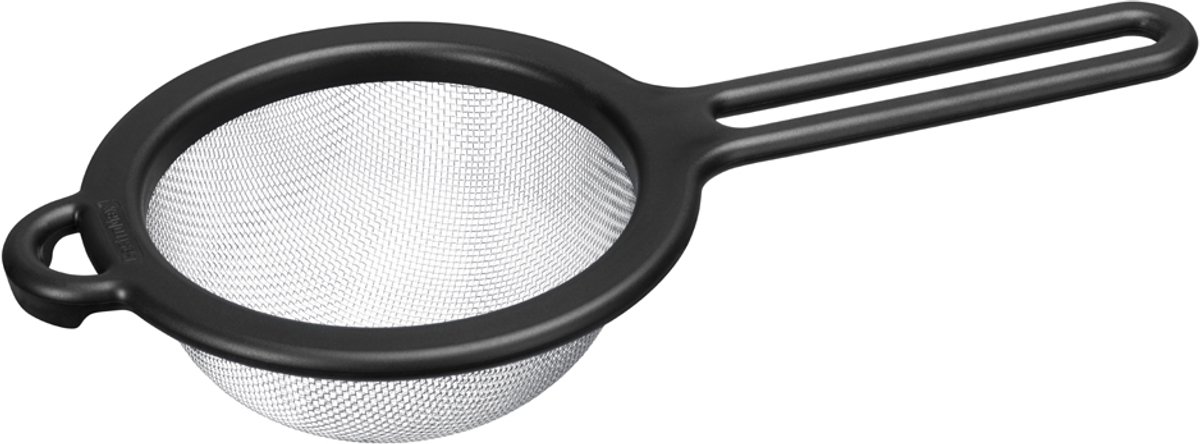 GastroMax fijnmazige zeef 150 mm, zwart