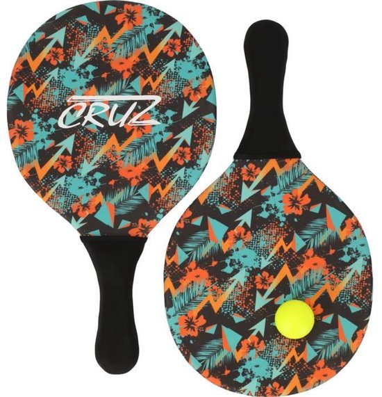 Peddelset - CRUZ - Neopreen - 2 peddels + bal - Voor zwembad en strand