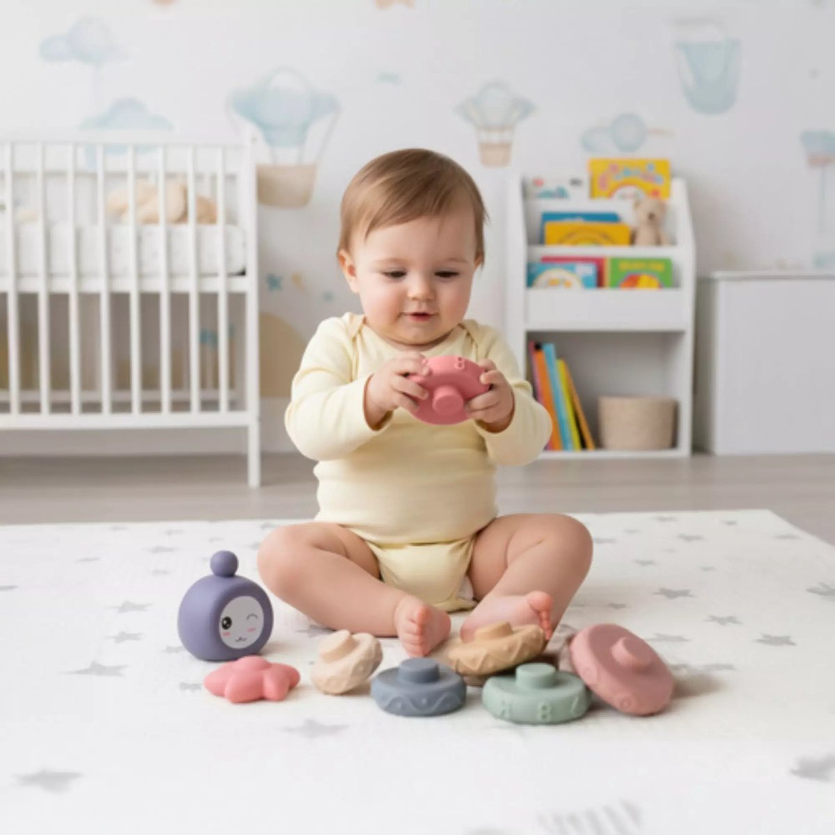 Ruhhy Zachte sensorische blokken 8-delig voor baby’s vanaf 6 maanden – kleurrijk educatief speelgoed — cadeau in Spellen & Speelgoed - foto 2