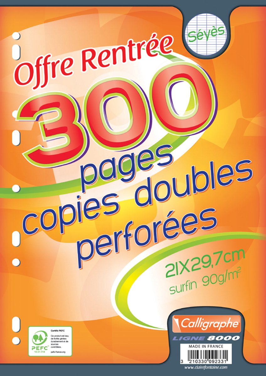 Calligraphe schrijfblokken, A4, 300 pagina's