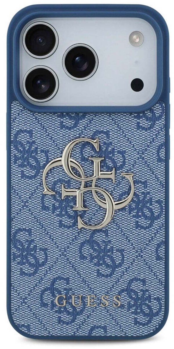 Guess Back Cover - iPhone 17 Pro - Blauw - Slank Design met 4G-Logo