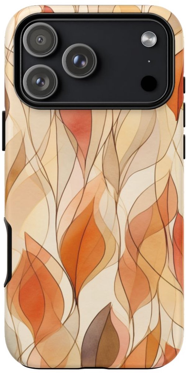 Aquarel Herfstbladeren Patroon – Telefoonhoesje Geschikt voor iPhone 17 Pro Max