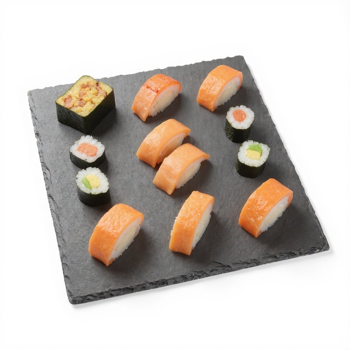 Leistenen Plank – Sushi Plank – 25×25 cm – Natuursteen – Snijplank & Serveerschaal