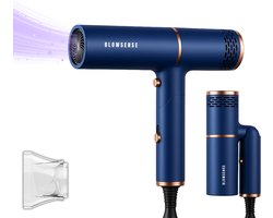 BlowSense® TravelDry - Reisföhn Opvouwbaar - Haardoger Compact - Geschikt voor Reizen - Opvouwbare Föhn - 1400W - Saffier Blauw - 2026 Model