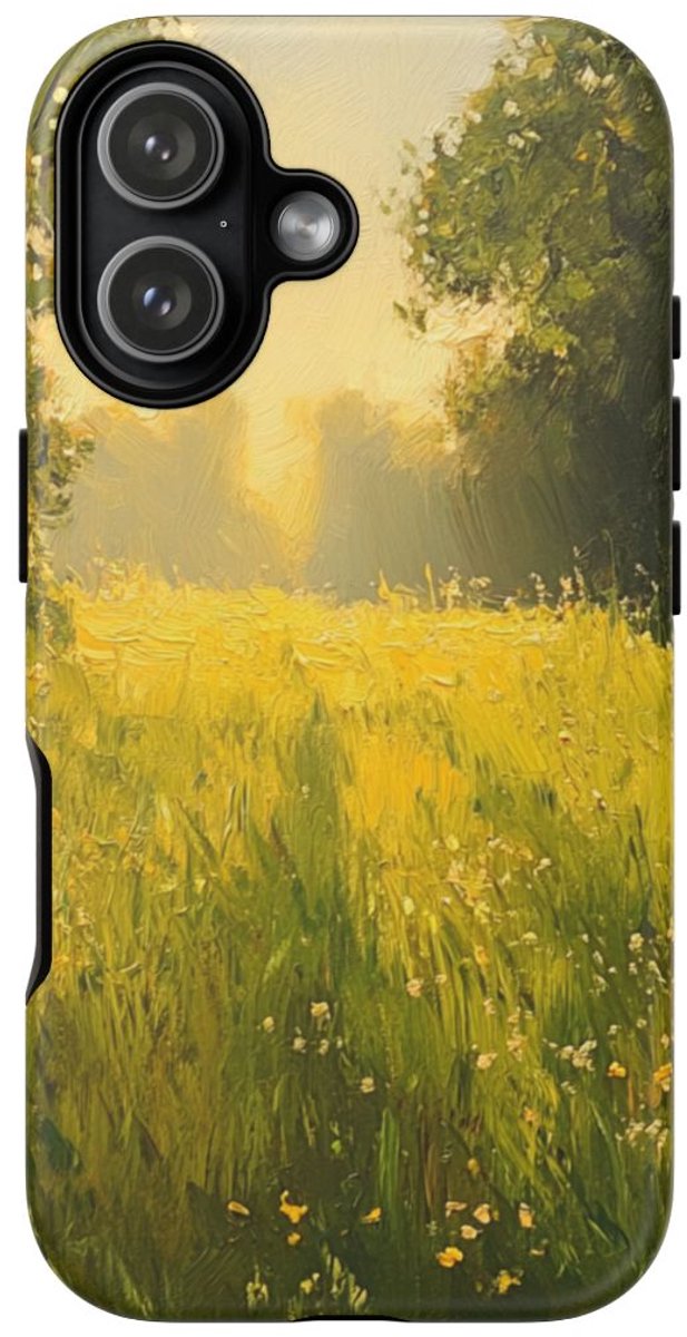 Zonnige Weide met Wilde Bloemen – Telefoonhoesje Geschikt voor iPhone 17