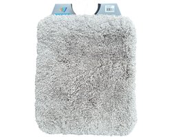 Wicotex - Bidetmat - WC mat - Toiletmat Bergen Taupe - Badmat - Antislip onderkant - Afmeting 50x60cm - Fluffy zacht