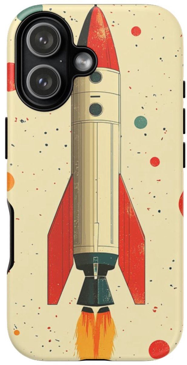 Retro Raketpatroon – Telefoonhoesje Geschikt voor iPhone 17