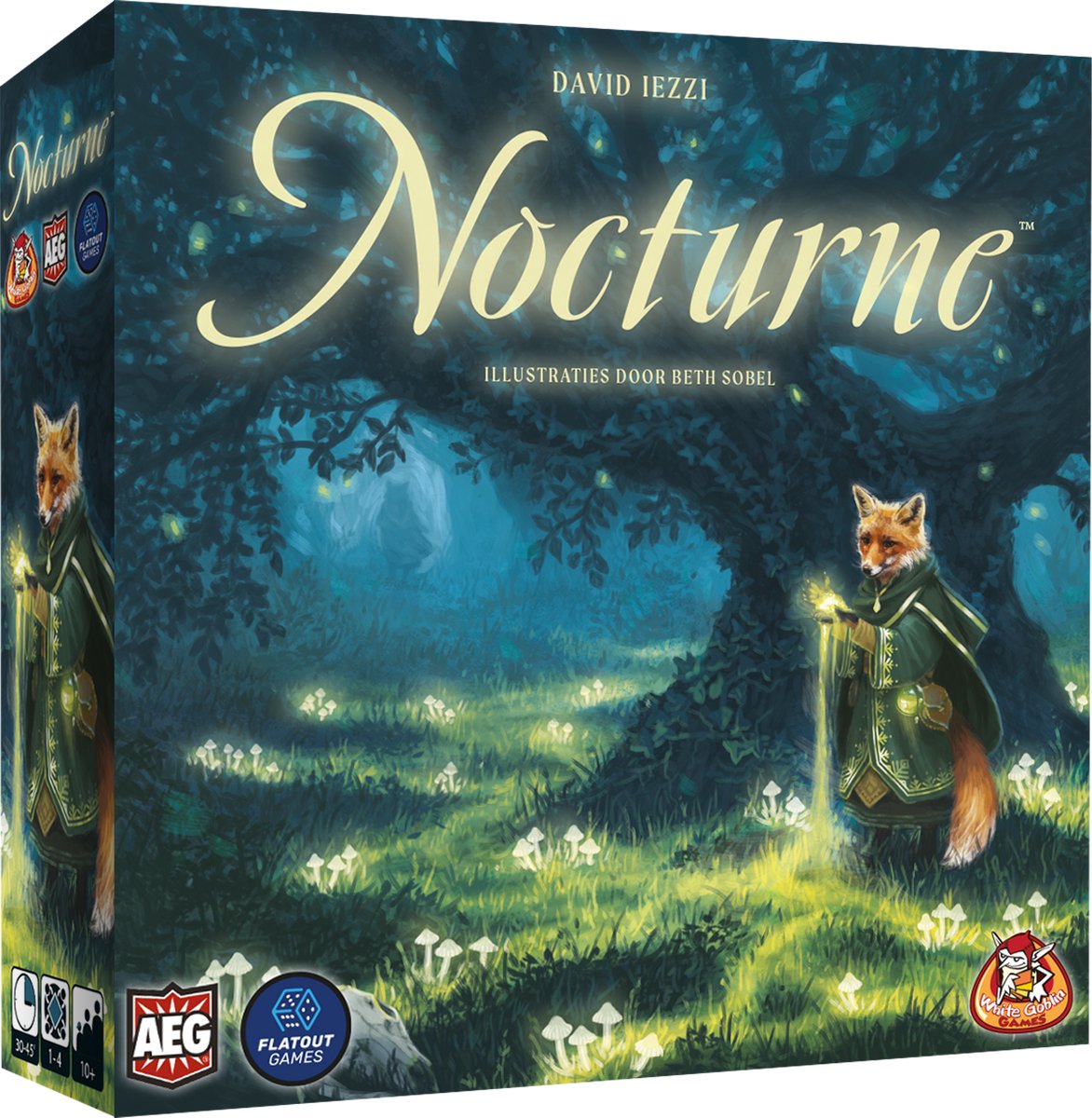 White Goblin Games - Nocturne - familiespel - 1 tot 4 spelers - 30 minuten - Vanaf 10 jaar