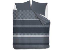 Beddinghouse Fera dekbedovertrek - Lits-Jumeaux - 240 x 200/220 cm - Blauw