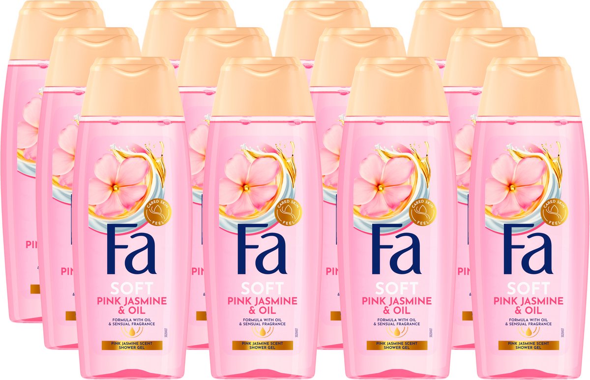 Fa Pink Jasmine & Oil Douchegel 12x250ml - Voordeelverpakking