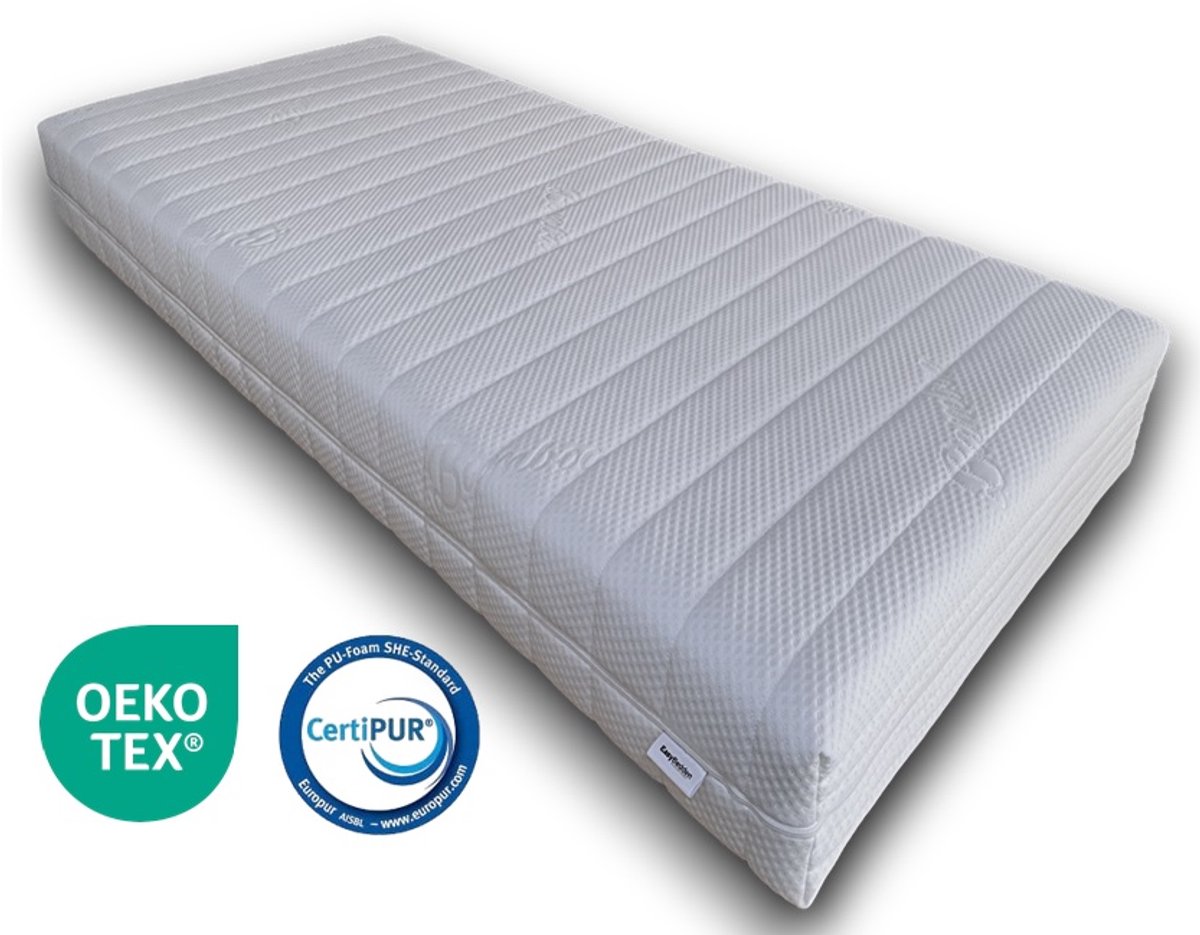 Easy Bedden® 160x220 HR Koudschuim - Hybride - Matras - circa 20 cm - Bamboe Hoes - Anti-Allergisch - Afritsbare wasbare hoes - Hotel kwaliteit - CertiPUR & OEKO-TEX Gecertificeerd