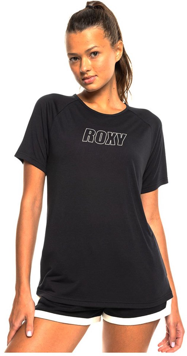 Roxy Evd Flow T-shirt Met Korte Mouwen L Vrouw Zwart