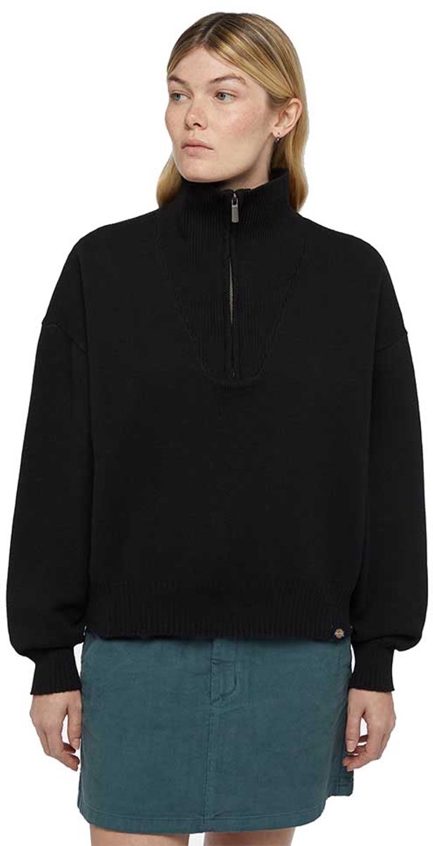 Dickies East Helena Half Rits Trui XL Vrouw Zwart