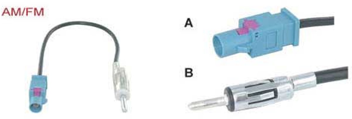 Fakra Z (m) - DIN (m) auto antenne adapter kabel