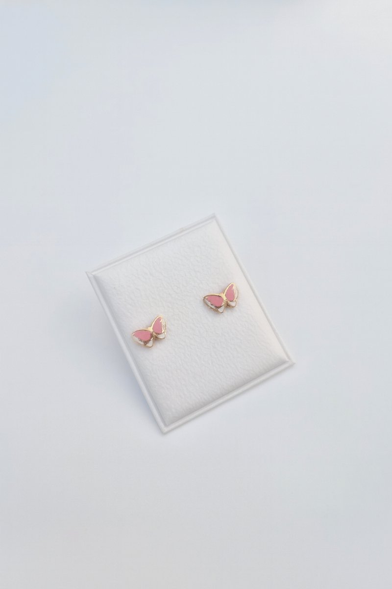 Pinkbell Oorbellen – 9 Karaat Geelgoud Oorknopjes, 4x7mm., incl. Geschenkverpakking