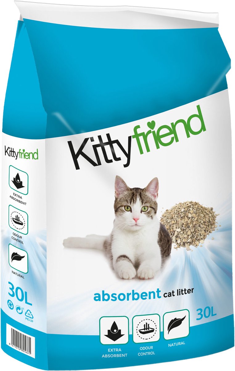 Kittyfriend Absorbent - Kattenbakvulling - 30 l — cadeau in Cadeau-ideeën - foto 2