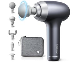 Massagepistool voor diepe weefselmassage met opzetstukken en intensiteitsniveaus – Professionele spierontspanning