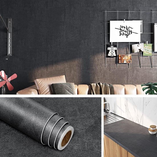 FunStick Behang Wit Textuur Zelfklevend Plakfolie voor Meubels, Keuken