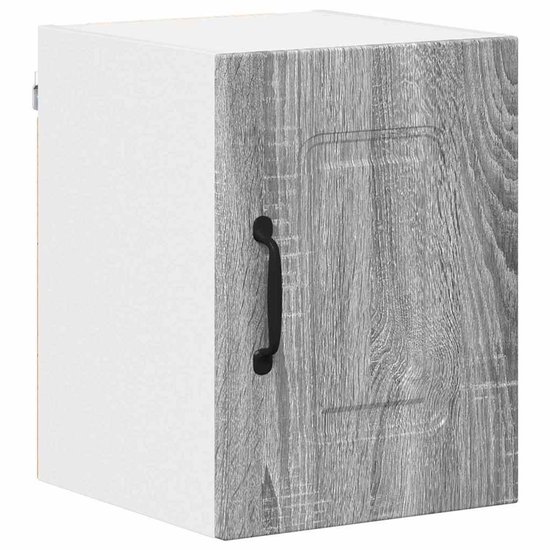Keukenkast | Wandkast | Muurkast | Opbergkast aan de muur met plank Gerookt eiken 30 x
