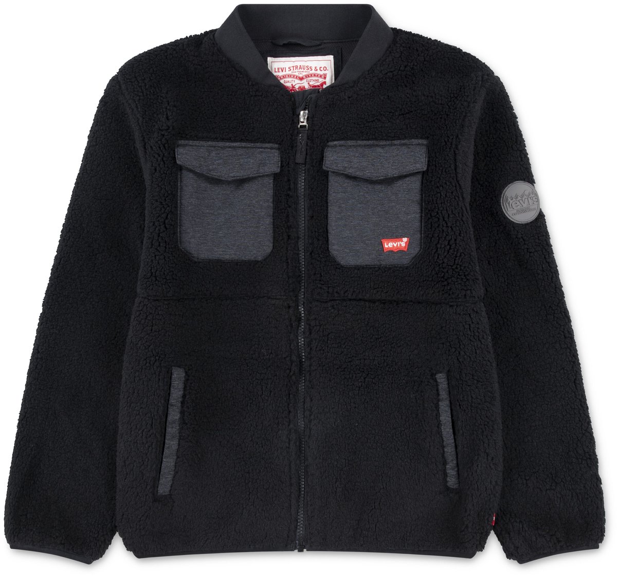 Levi´s ® Kids Utility Sherpa Jas 8 Years Jongens Zwart