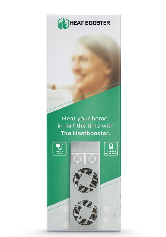 Radiator Ventilator - Single-set – Universeel - Geschikt voor standaard, smalle en enkelplaats radiatoren en convectoren - Magnetisch -  Geruisloos - Ultrazuinig