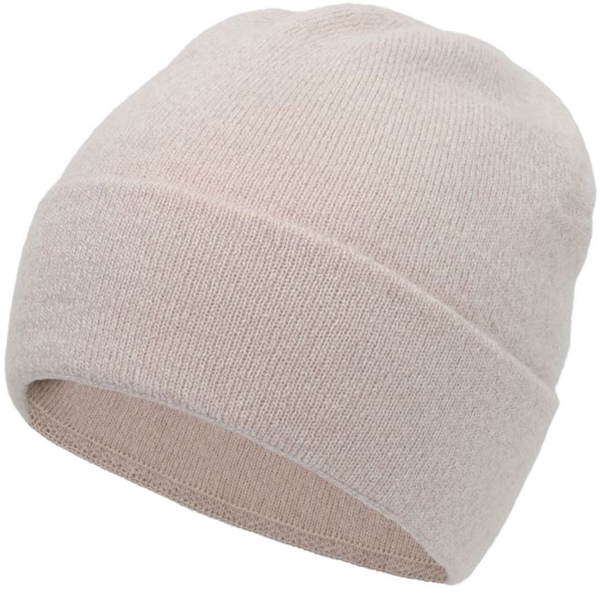 Muts - Beanie - Beige/zandkleur - Gehaakt - Wintermuts - Warm - 'Original Cuffed Beanie' - Jonyx