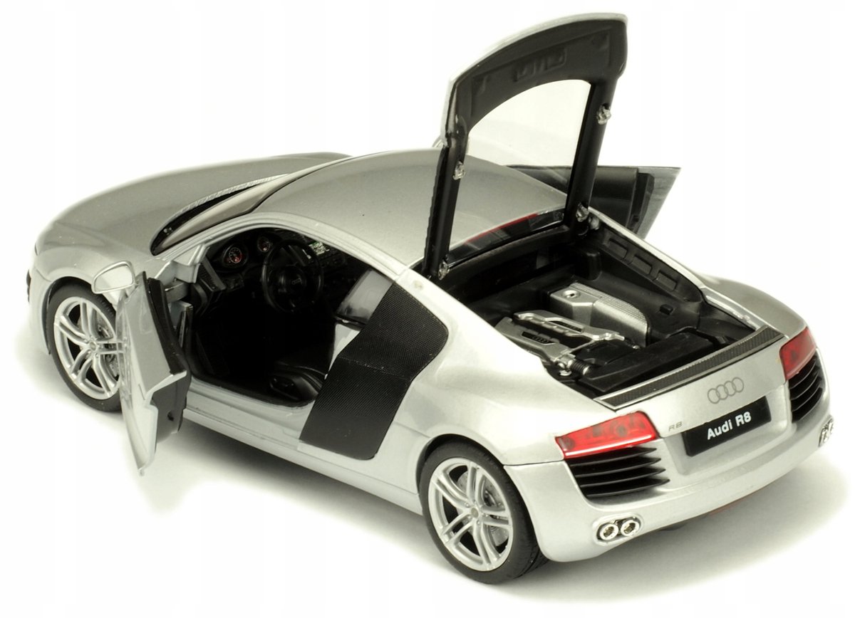 Welly Audi R8 V10 Metaal 1:24 modelauto - Deuren en motorkap open