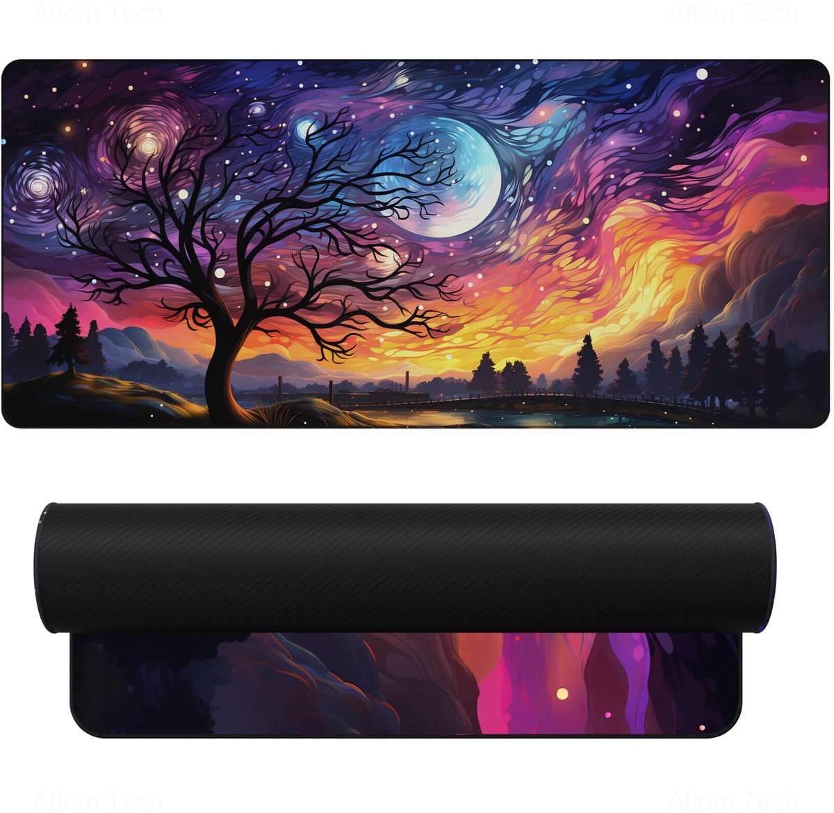 Unyqoos® Extra groot gaming muismat voor precisie en snelheid met antislip onderkant
