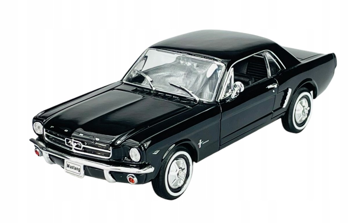 Welly 1964 1/2 Ford Mustang Coupe Metaal Model 1:24 Zwart