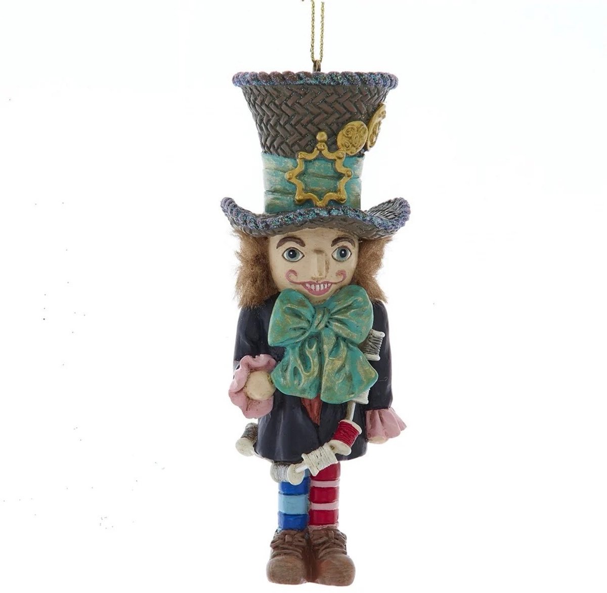 Kurt S. Adler Mad Hatter Kersthanger - polyresin - 12,7 cm groen