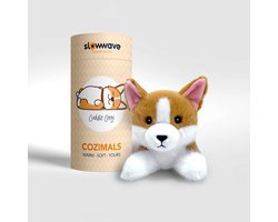 Slowwave Cozimals Cuddle Corgi - Verwarmingsknuffel - Magnetron knuffel - Warmteknuffel - Met lijnzaad en lavendel - Rustgevend - Ontprikkelend - CE gecertificeerd - Super zacht & premium verwarmbare knuffel