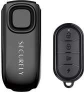 Securely Compact Fietsalarm met Afstandsbediening – 113 dB – IP65 Waterbestendig – 70 Meter Bereik – 3D Bewegingssensor – 7 Gevoeligheidsstanden – Anti-Diefstal Alarm voor Fiets, Fatbike, E-bike, Scooter, Step, Motor en Camper