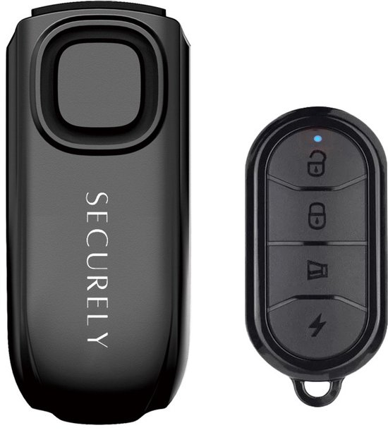 Foto: Securely compact fietsalarm met afstandsbediening 113 db ip65 waterbestendig 70 meter bereik 3d bewegingssensor 7 gevoeligheidsstanden anti diefstal alarm voor fiets fatbike e bike scooter step motor en camper