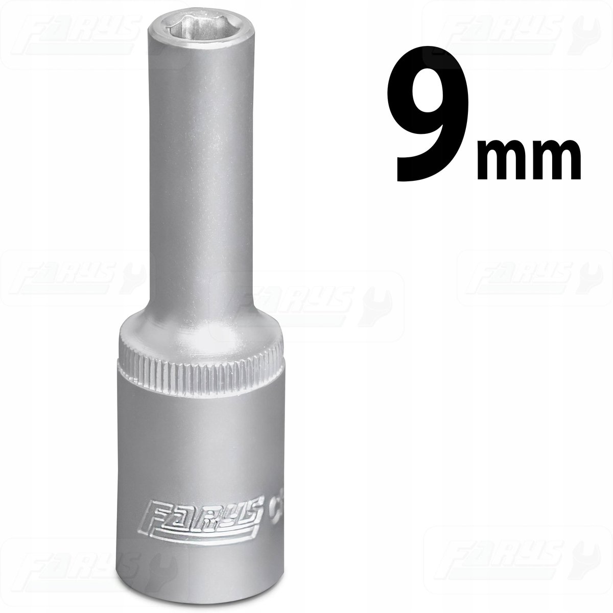 Lange 9 mm 1/2" zeshoekige kraan - CrV-staal - FR1236