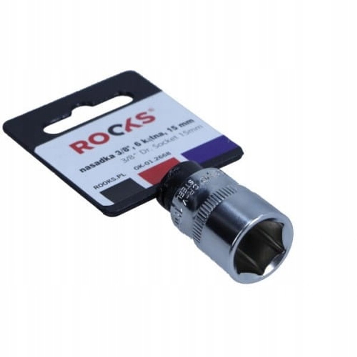 ROOKS Inbussleutel Dop 3/8" 15mm Chroom-Vanadium Staal