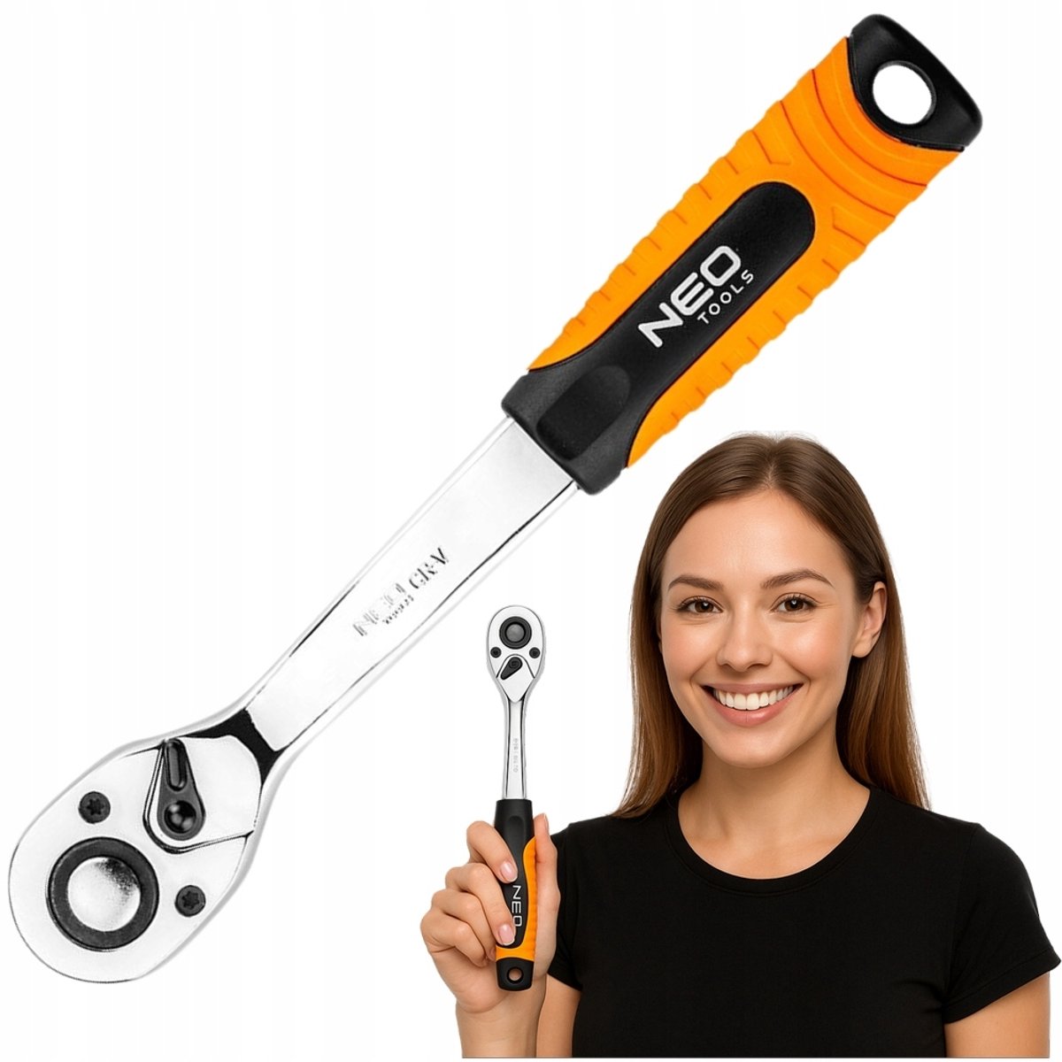 NEO Rateleetel 3/8" 195 mm 72 CrV/CrMo