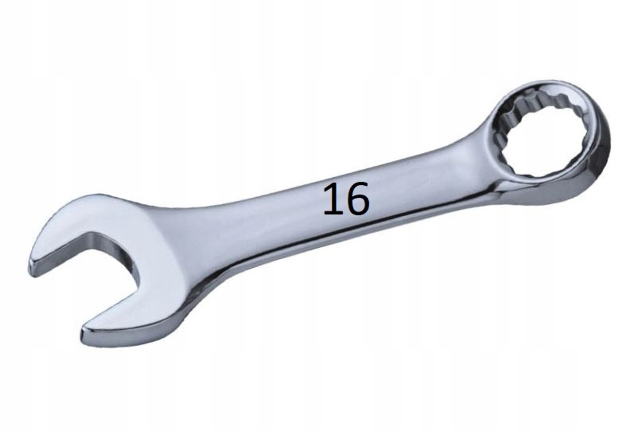 POWERBUILT Ringsleutel 16mm Cr-V Kort