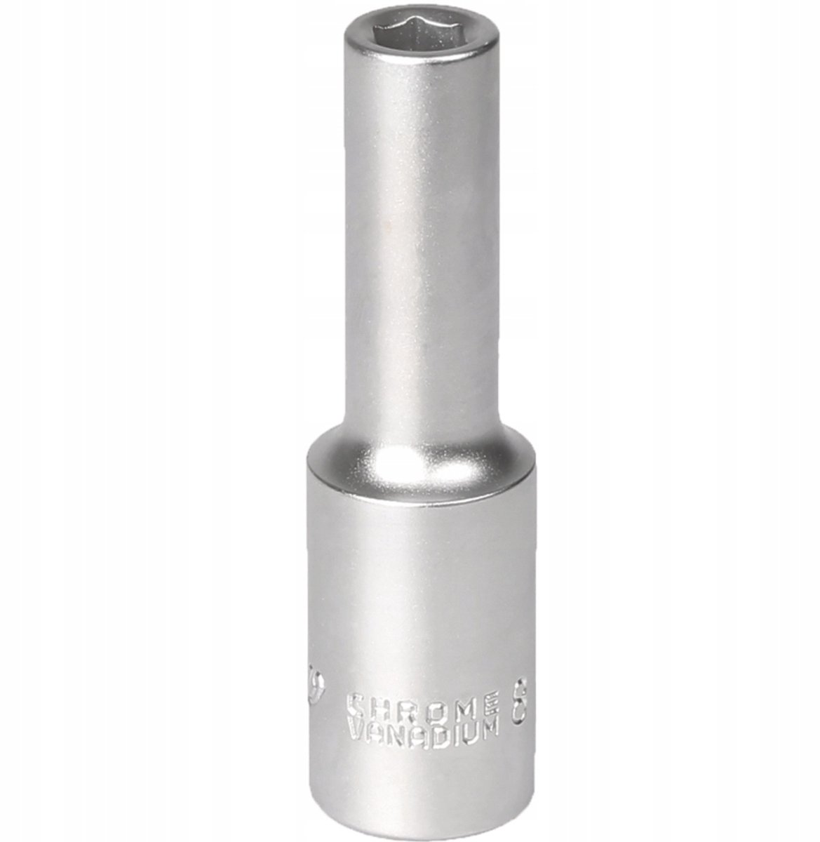 Dop 8mm 1/2" Zeskrobane 6-zijdig Kort Staal Chroom-Vanadium MJW