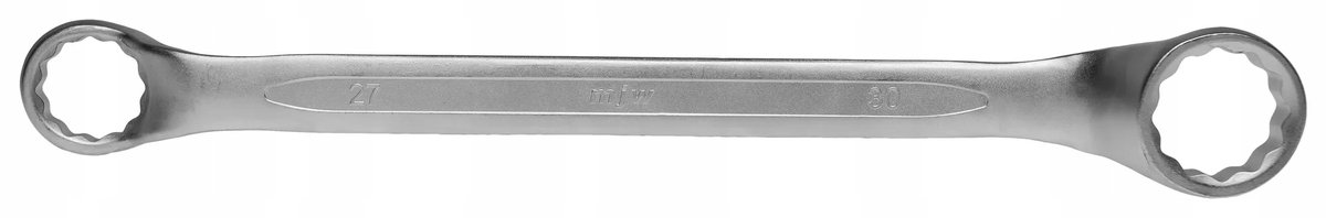 MJW Ringsleutel 27x30mm 12-kant, 75° gebogen, CrV
