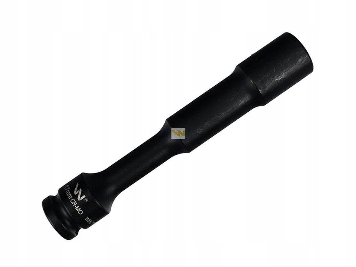 Slanke 1/2" dopsleutel, 17 mm, 150 mm lang, slagvast CrMo-staal