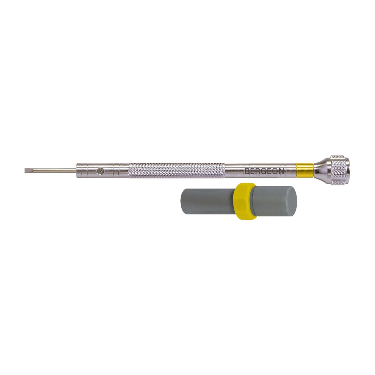 Bergeon schroevendraaier 30080- met stalen blad, voor horlogemakers, met reservebladen