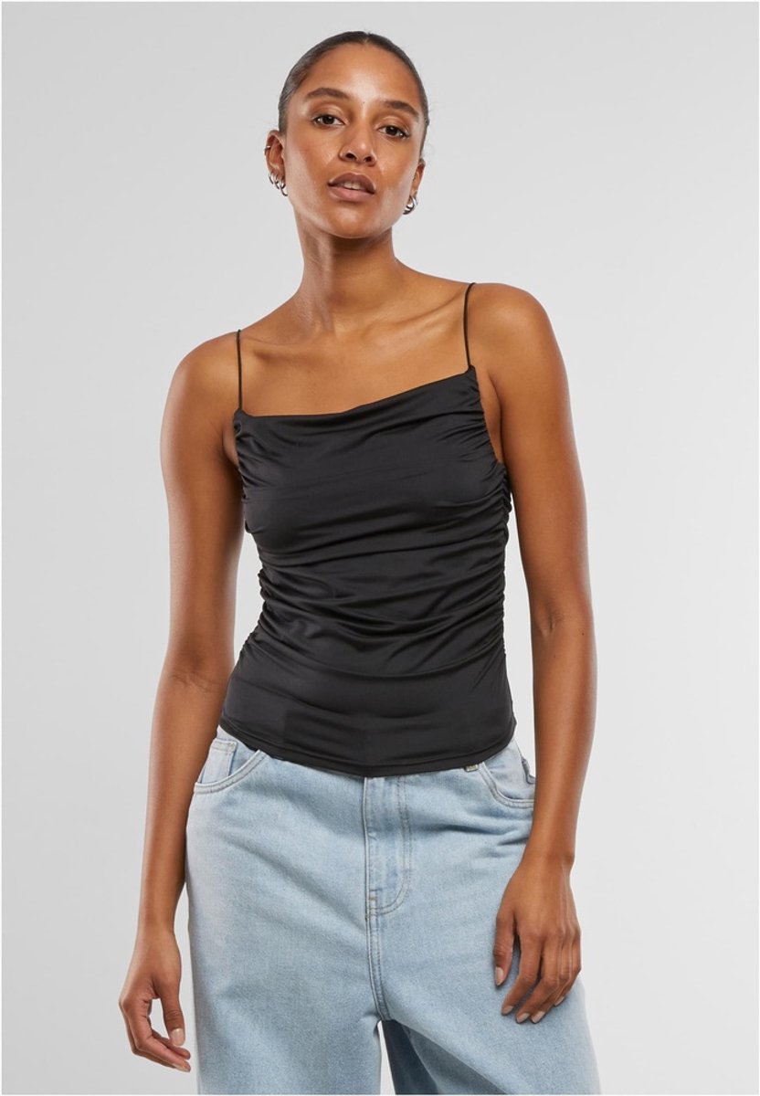 Urban Classics Waterfall Jersey Mouwloze top S Zwart