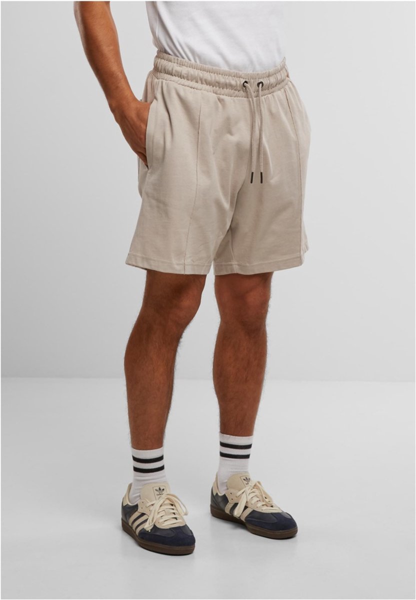 Urban Classics Heavy Jersey Pintuck Track Korte broek M Grijs
