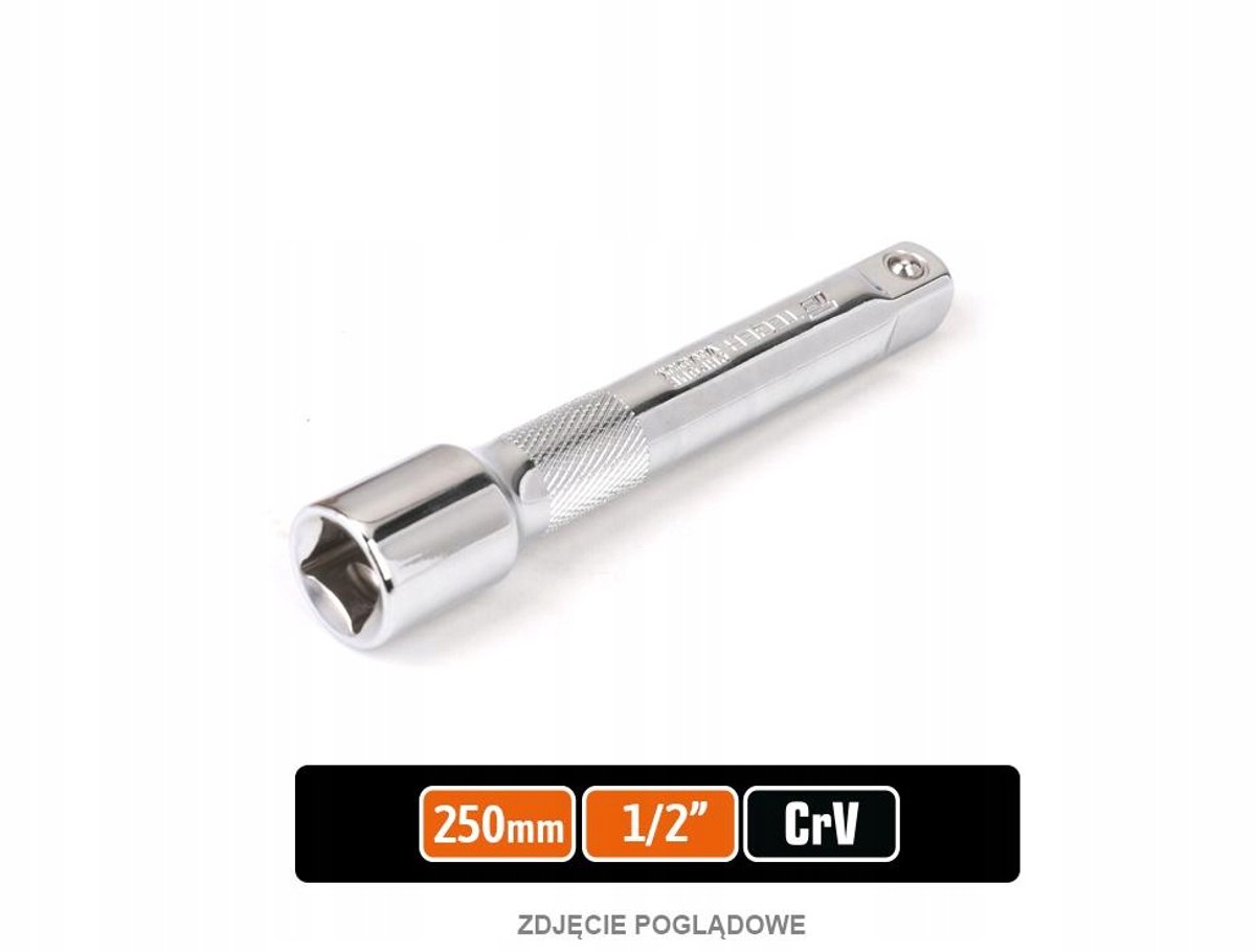 Verlengstuk dop 1/2" 250 mm CRV staal