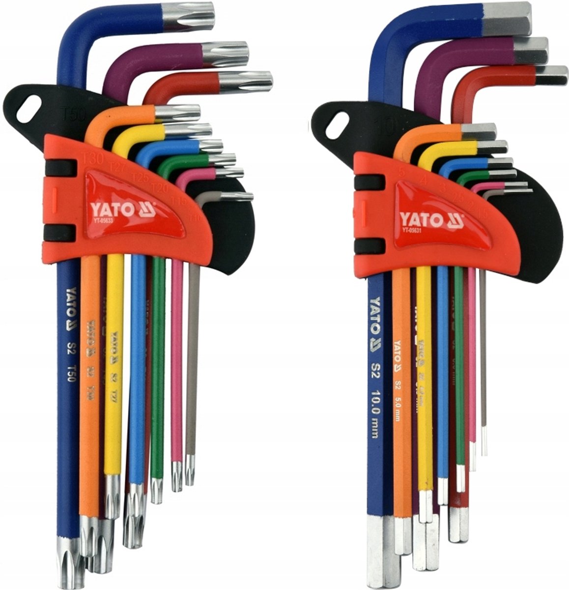 Yato inbus- en torxsleutelset 18-delig (1,5-10 mm & T10-T50)