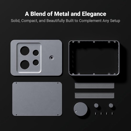 Fosi Audio GR70 - Buizen Hoofdtelefoonversterker & Voorversterker - HiFi Buizenversterker - 16–300Ω - Instelbare Bas & Treble - Compact Aluminium Ontwerp — afbeelding 3