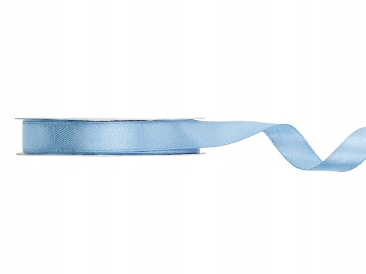 Mistigeblauw satijnen lint - 0,6 cm x 25 m - Decoratie & Knutselen
