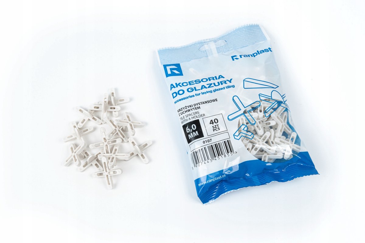 Ranplast Tegeldistels met houder - 6mm voeg - 40 st