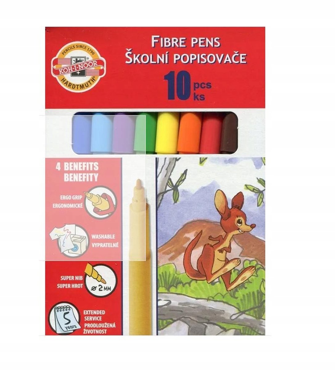 Ergonomische potlodenset Kinderen School 10 kleuren